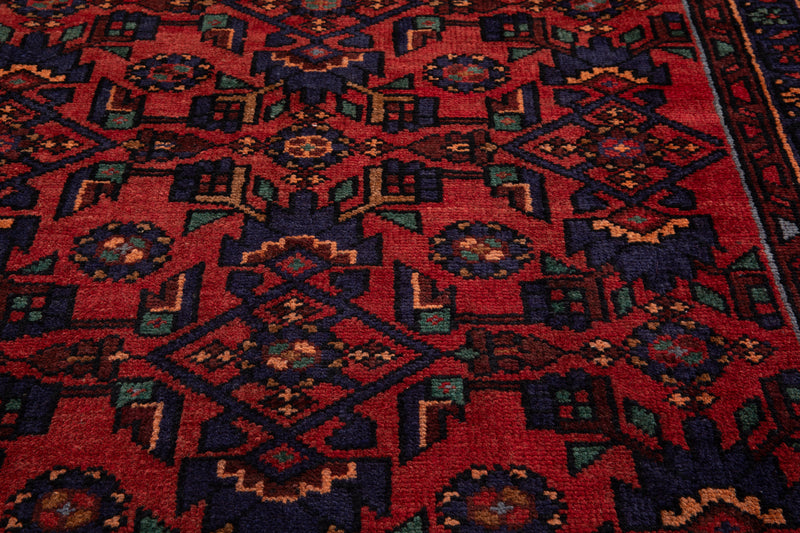 9' 11" x 3' 7" Excellent Hand-Knotted Vintage Tribal Runner Rug - Yasi & Fara 