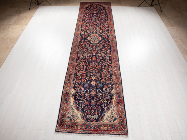 15' 3" x 3' 7" Excellent Hand-Knotted Collectible Vintage Tribal Runner Rug - Yasi & Fara 