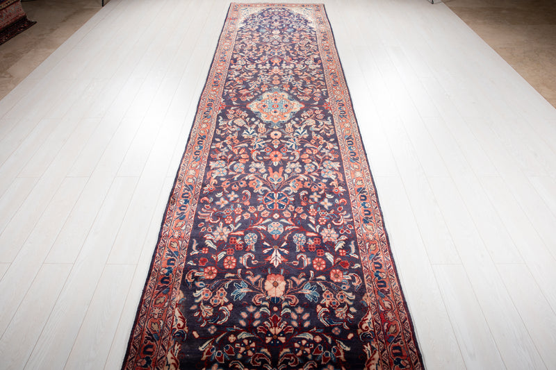 15' 3" x 3' 7" Excellent Hand-Knotted Collectible Vintage Tribal Runner Rug - Yasi & Fara 