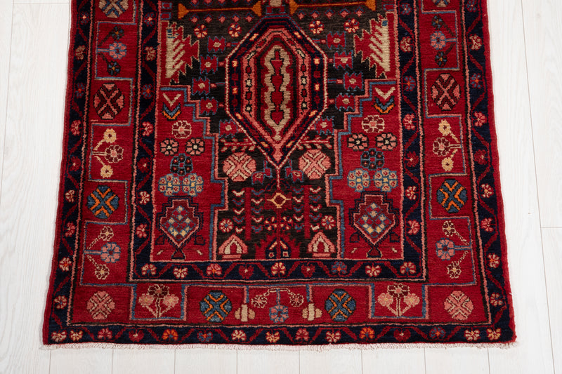 16' 4" x 3' 6" Excellent Hand-Knotted Collectible Vintage Tribal Runner Rug - Yasi & Fara 