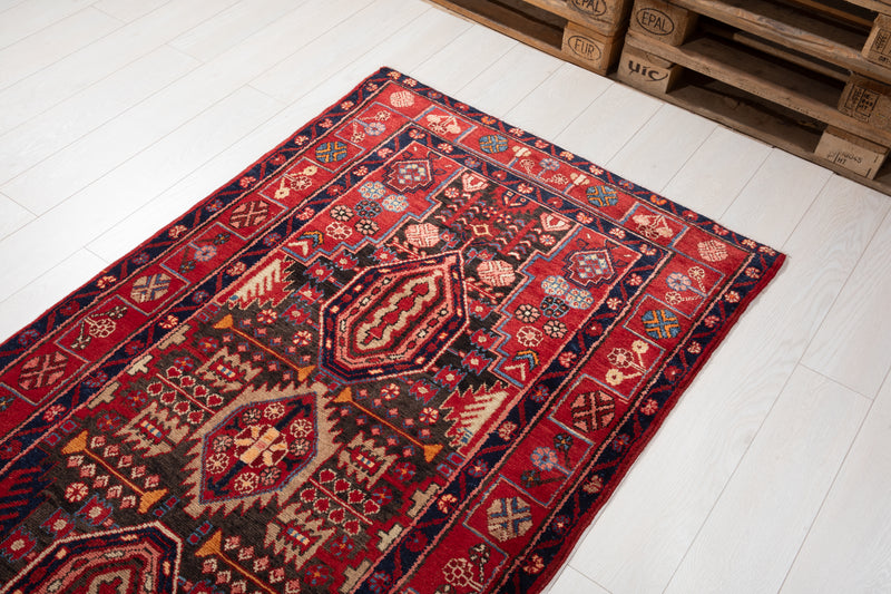 16' 4" x 3' 6" Excellent Hand-Knotted Collectible Vintage Tribal Runner Rug - Yasi & Fara 