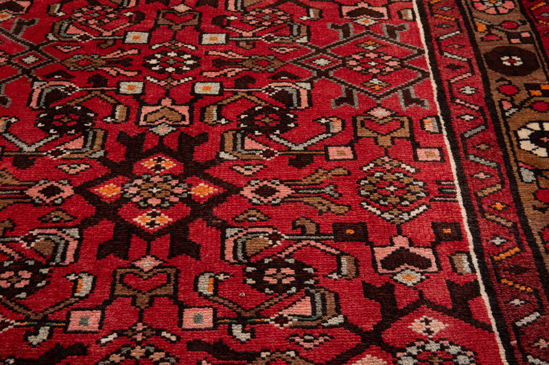 10' 4" x 3' 6" Excellent Hand-Knotted Vintage Tribal Runner Rug - Yasi & Fara 