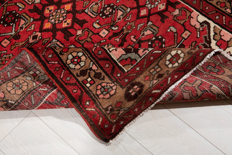 10' 4" x 3' 6" Excellent Hand-Knotted Vintage Tribal Runner Rug - Yasi & Fara 