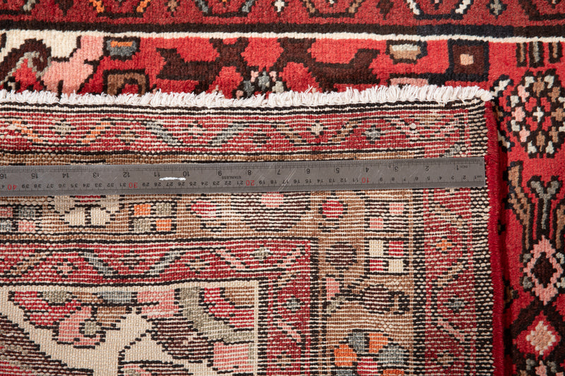 10' 4" x 3' 6" Excellent Hand-Knotted Vintage Tribal Runner Rug - Yasi & Fara 