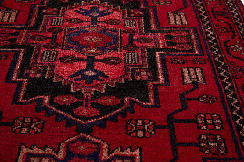 10' 2" x 3' 6" Excellent Hand-Knotted Vintage Tribal Runner Rug - Yasi & Fara 
