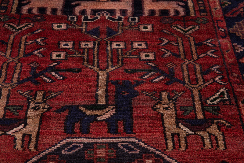 9' 6" x 2' 8" Excellent Hand-Knotted Vintage Tribal Runner Rug - Yasi & Fara 