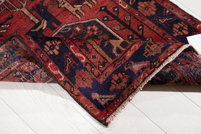 9' 6" x 2' 8" Excellent Hand-Knotted Vintage Tribal Runner Rug - Yasi & Fara 