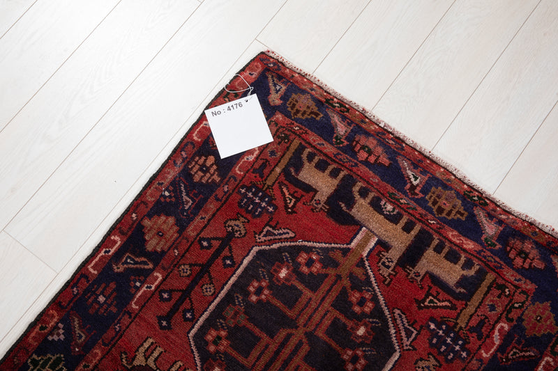 9' 6" x 2' 8" Excellent Hand-Knotted Vintage Tribal Runner Rug - Yasi & Fara 