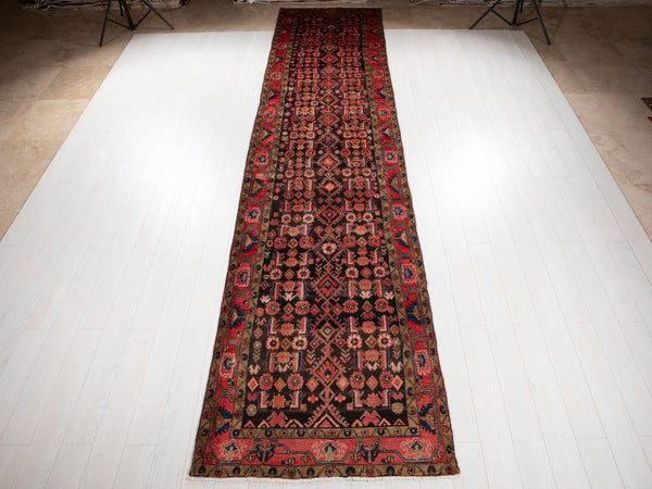 16' 4" x 3' 8" Excellent Hand-Knotted Vintage Collectible Tribal Runner Rug - Yasi & Fara 