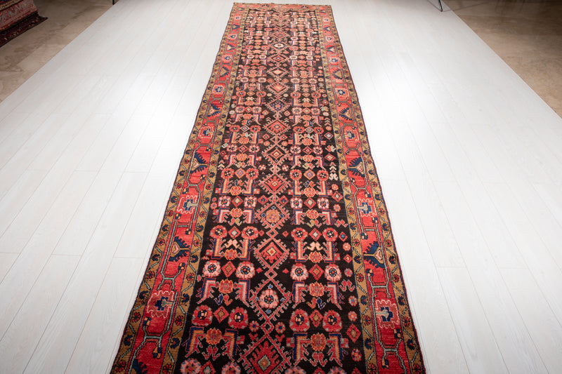 16' 4" x 3' 8" Excellent Hand-Knotted Vintage Collectible Tribal Runner Rug - Yasi & Fara 