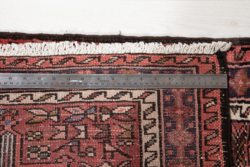 12' 2" x 3' 5" Excellent Hand-Knotted Vintage Tribal Runner Rug - Yasi & Fara 