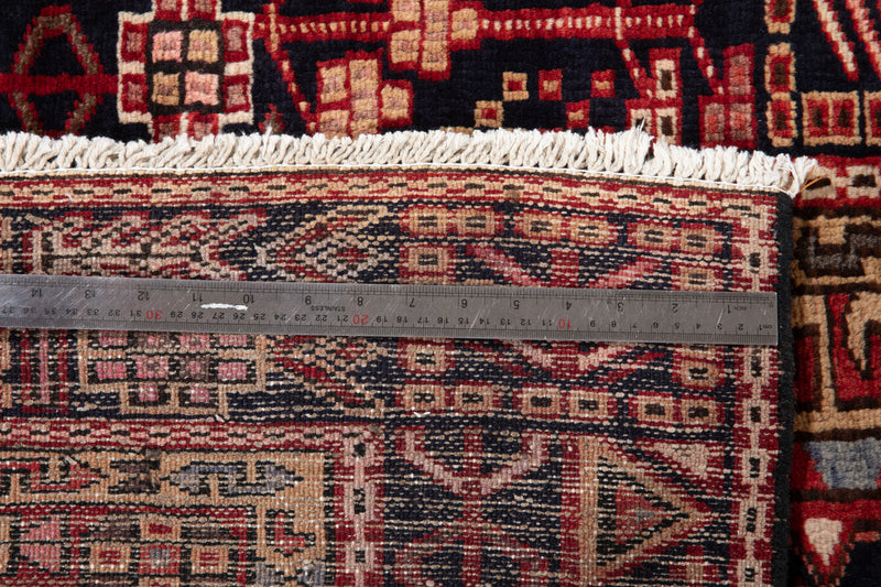 10' 8" x 3' 2" Excellent Hand-Knotted Vintage Tribal Runner Rug - Yasi & Fara 
