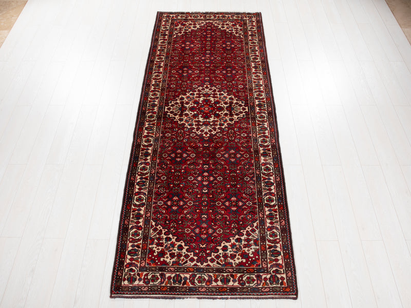 9' 9" x 3' 8" Excellent Hand-Knotted Vintage Collectible Tribal Runner Rug - Yasi & Fara 