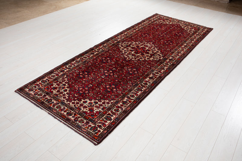 9' 9" x 3' 8" Excellent Hand-Knotted Vintage Collectible Tribal Runner Rug - Yasi & Fara 