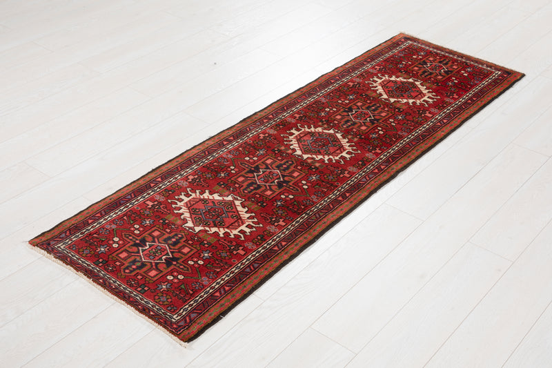 6' 7" x 2' Excellent Hand-Knotted Vintage Collectible Tribal Runner Rug - Yasi & Fara 