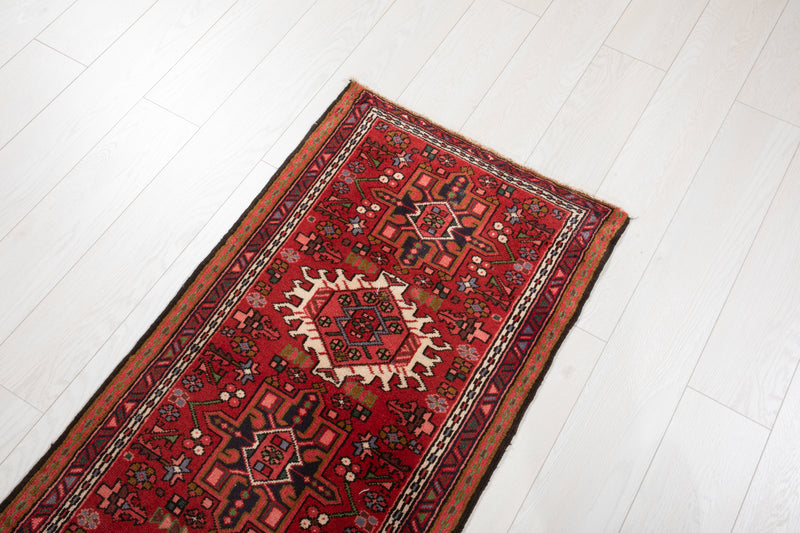 6' 7" x 2' Excellent Hand-Knotted Vintage Collectible Tribal Runner Rug - Yasi & Fara 