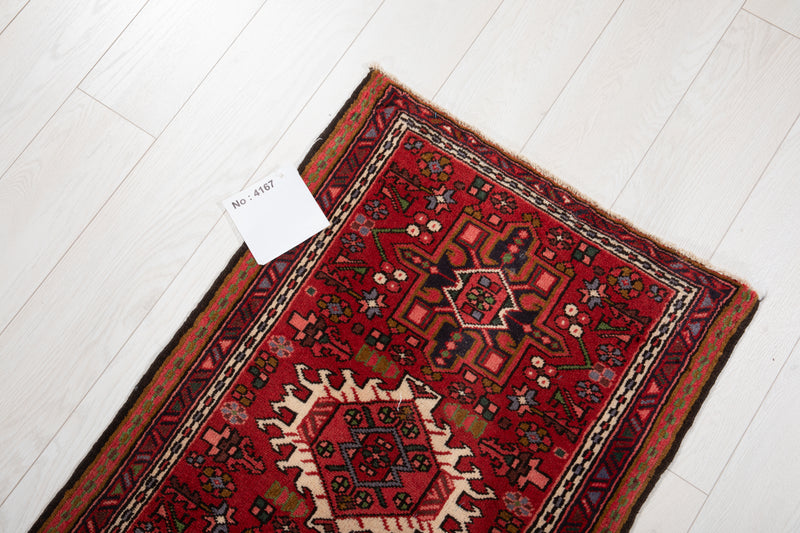 6' 7" x 2' Excellent Hand-Knotted Vintage Collectible Tribal Runner Rug - Yasi & Fara 