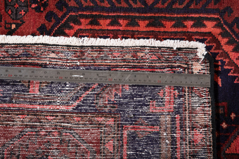 9' 6" x 3' 10" Excellent Hand-Knotted Vintage Tribal Runner Rug - Yasi & Fara 
