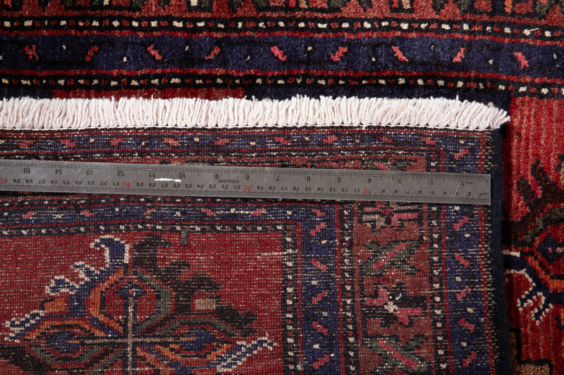 10' x 3' 6" Excellent Hand-Knotted Vintage Tribal Runner Rug - Yasi & Fara 