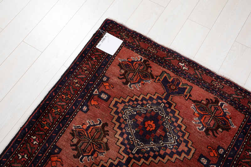10' x 3' 6" Excellent Hand-Knotted Vintage Tribal Runner Rug - Yasi & Fara 