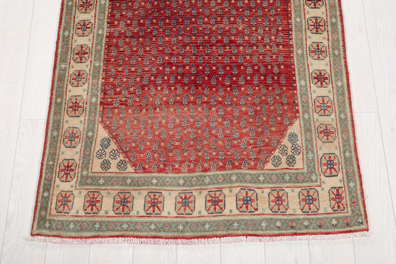 10' 3" x 3' 7" Excellent Hand-Knotted Vintage Tribal Runner Rug - Yasi & Fara 