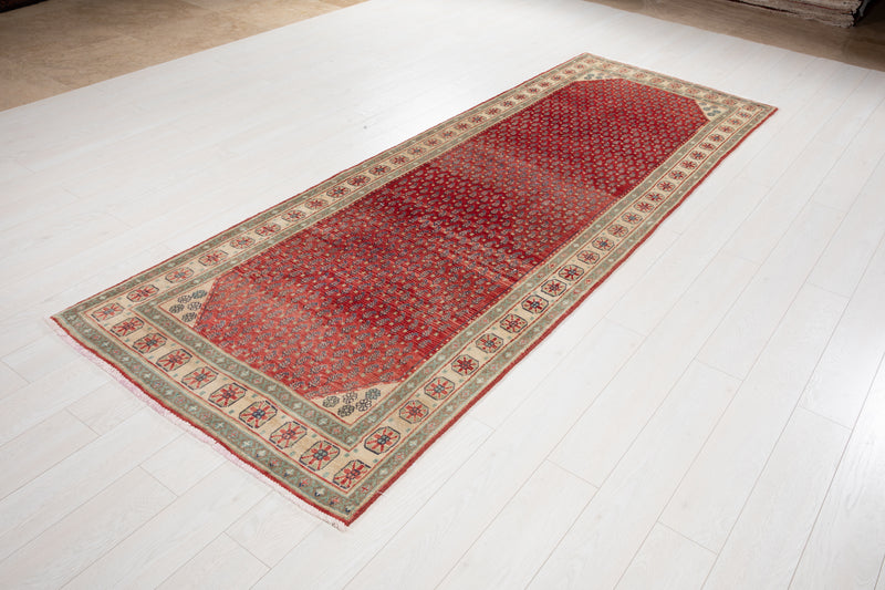 10' 3" x 3' 7" Excellent Hand-Knotted Vintage Tribal Runner Rug - Yasi & Fara 