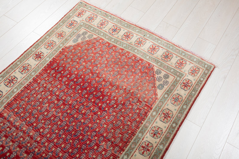 10' 3" x 3' 7" Excellent Hand-Knotted Vintage Tribal Runner Rug - Yasi & Fara 