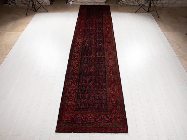 16' x 3' 8" Excellent Hand-Knotted Vintage Collectible Tribal Runner Rug - Yasi & Fara 