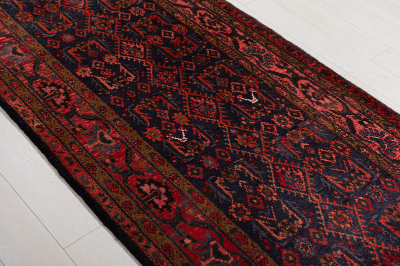 16' x 3' 8" Excellent Hand-Knotted Vintage Collectible Tribal Runner Rug - Yasi & Fara 