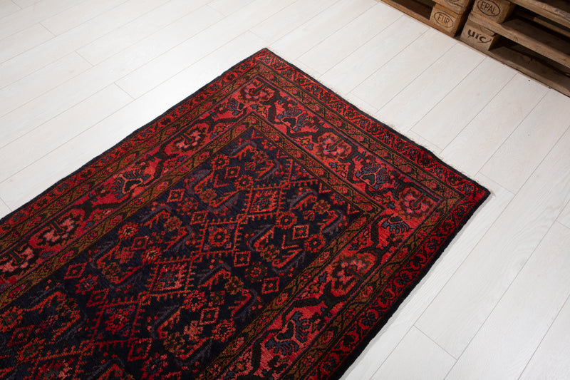16' x 3' 8" Excellent Hand-Knotted Vintage Collectible Tribal Runner Rug - Yasi & Fara 
