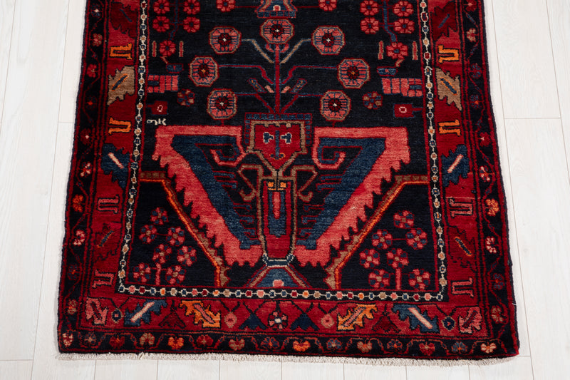 15' 7" x 3' 6" Excellent Hand-Knotted Vintage Collectible Tribal Runner Rug - Yasi & Fara 