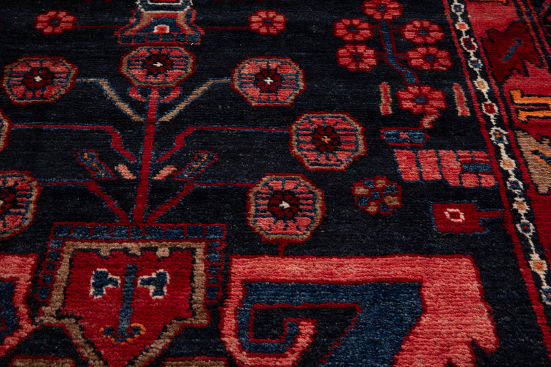 15' 7" x 3' 6" Excellent Hand-Knotted Vintage Collectible Tribal Runner Rug - Yasi & Fara 