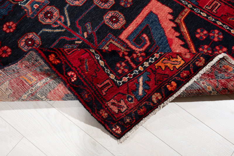 15' 7" x 3' 6" Excellent Hand-Knotted Vintage Collectible Tribal Runner Rug - Yasi & Fara 