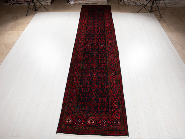 15' 10" x 3' 6" Excellent Hand-Knotted Collectible Vintage Tribal Runner Rug - Yasi & Fara 