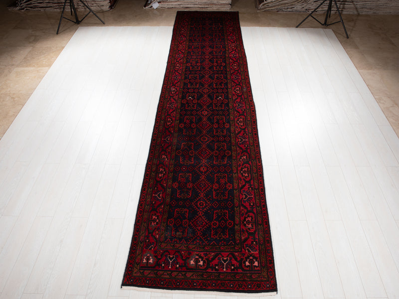 15' 10" x 3' 6" Excellent Hand-Knotted Collectible Vintage Tribal Runner Rug - Yasi & Fara 