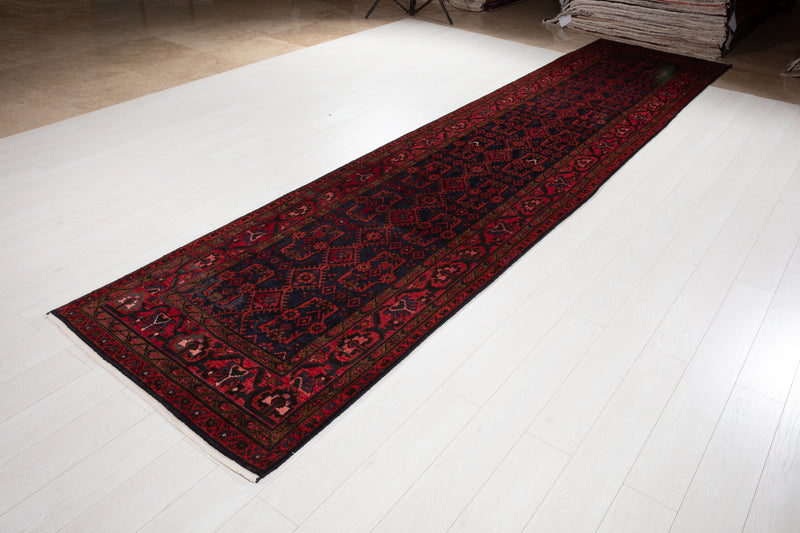 15' 10" x 3' 6" Excellent Hand-Knotted Collectible Vintage Tribal Runner Rug - Yasi & Fara 