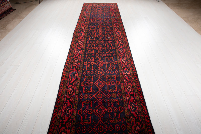 15' 10" x 3' 6" Excellent Hand-Knotted Collectible Vintage Tribal Runner Rug - Yasi & Fara 