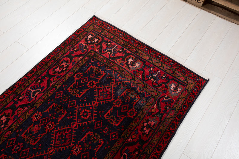 15' 10" x 3' 6" Excellent Hand-Knotted Collectible Vintage Tribal Runner Rug - Yasi & Fara 