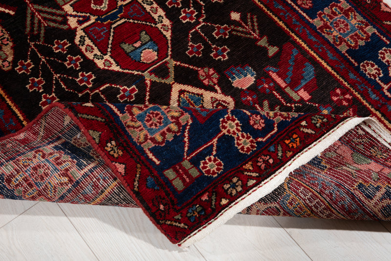 12' 7" x 3' 3" Excellent Hand-Knotted Collectible Tribal Runner Rug - Yasi & Fara 