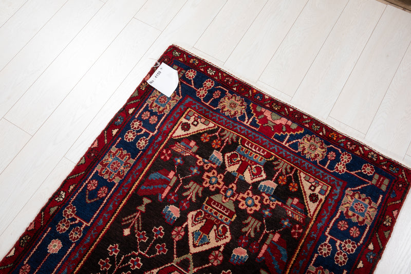 12' 7" x 3' 3" Excellent Hand-Knotted Collectible Tribal Runner Rug - Yasi & Fara 