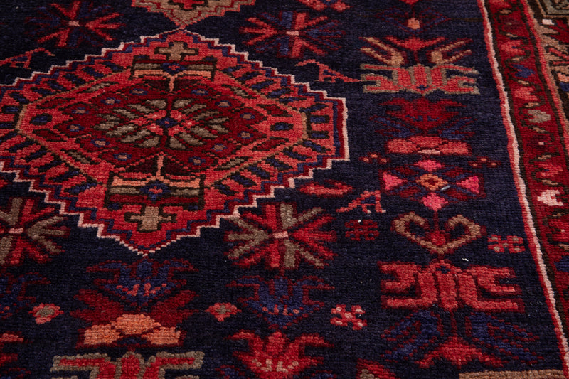 9' 8" x 3' 6" Excellent Hand-Knotted Vintage Tribal Runner Rug - Yasi & Fara 