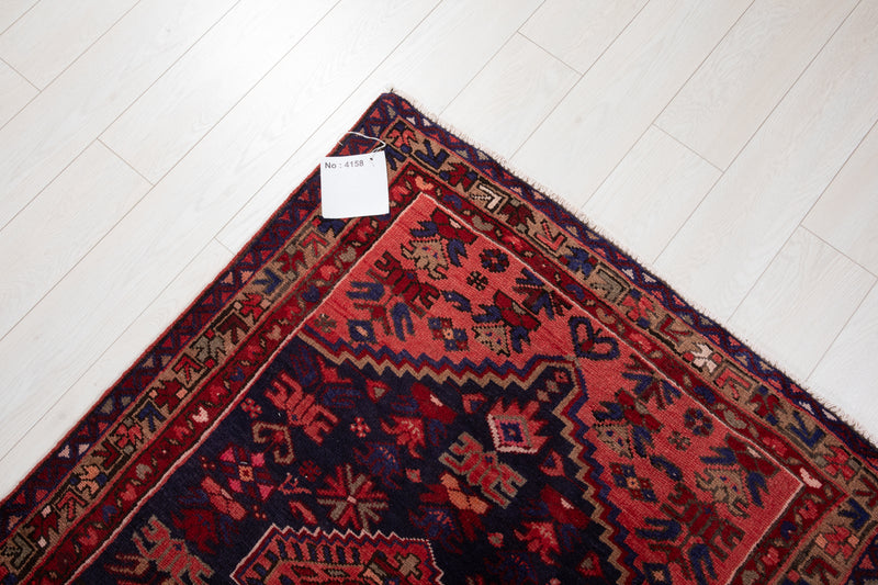 9' 8" x 3' 6" Excellent Hand-Knotted Vintage Tribal Runner Rug - Yasi & Fara 
