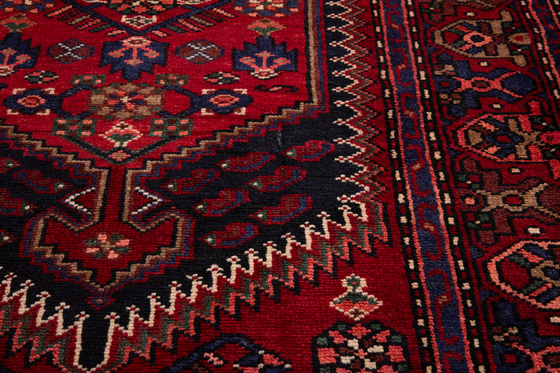 10' 6" x 3' 9" Excellent Hand-Knotted Vintage Tribal Runner Rug - Yasi & Fara 