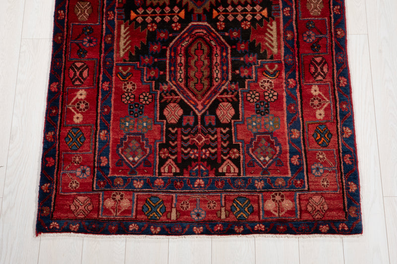 16' 7" x 3' 8" Excellent Hand-Knotted Vintage Collectible Tribal Runner Rug - Yasi & Fara 