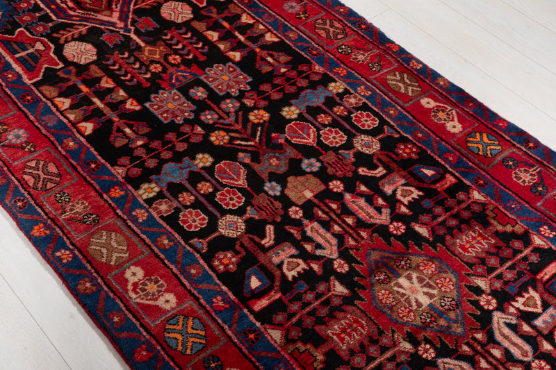 16' 7" x 3' 8" Excellent Hand-Knotted Vintage Collectible Tribal Runner Rug - Yasi & Fara 
