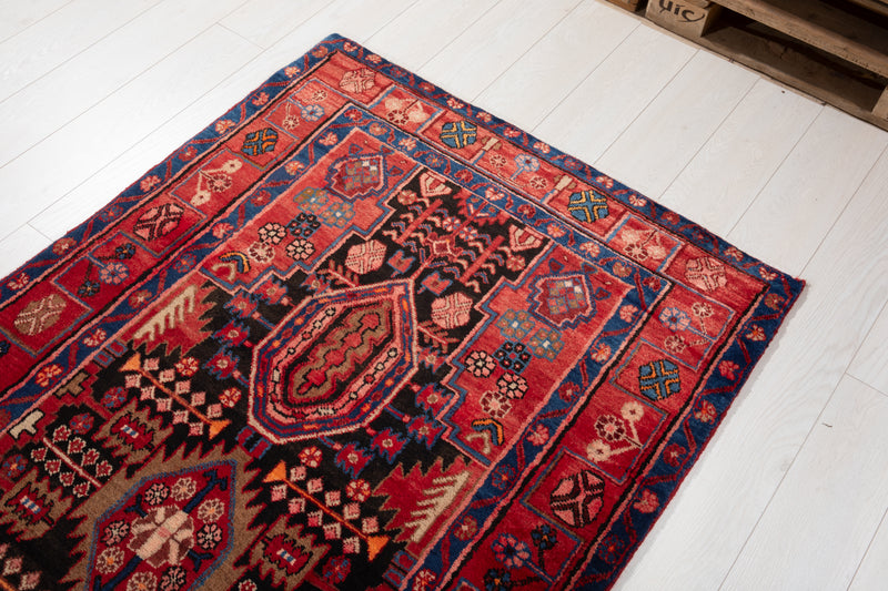 16' 7" x 3' 8" Excellent Hand-Knotted Vintage Collectible Tribal Runner Rug - Yasi & Fara 
