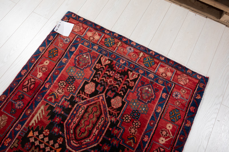 16' 7" x 3' 8" Excellent Hand-Knotted Vintage Collectible Tribal Runner Rug - Yasi & Fara 