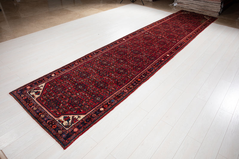 16' 6" x 3' 7" Excellent Hand-Knotted Vintage Collectible Runner Rug - Yasi & Fara 