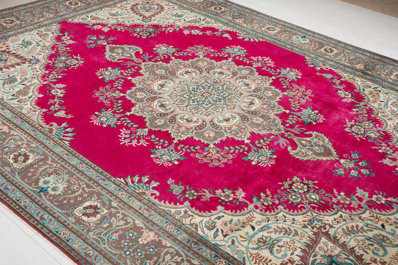 11' 3" x 8' Excellent Hand-Knotted Antique Large Collectible Area Rug - Yasi & Fara 