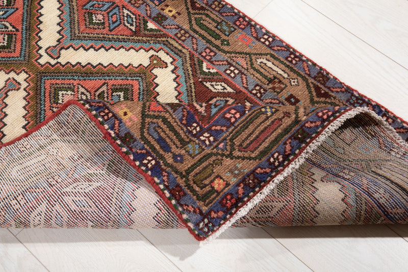 9' 8" x 2' 6" Excellent Hand-Knotted Vintage Tribal Runner Rug - Yasi & Fara 